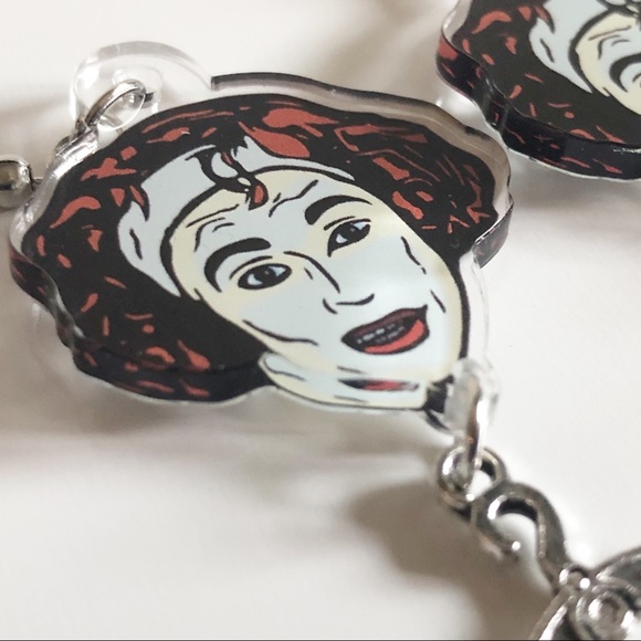 Mommy Dearest No Wire Hangers Acrylic Joan Crawford Drop Dangle Earrings - Picture 7 of 10